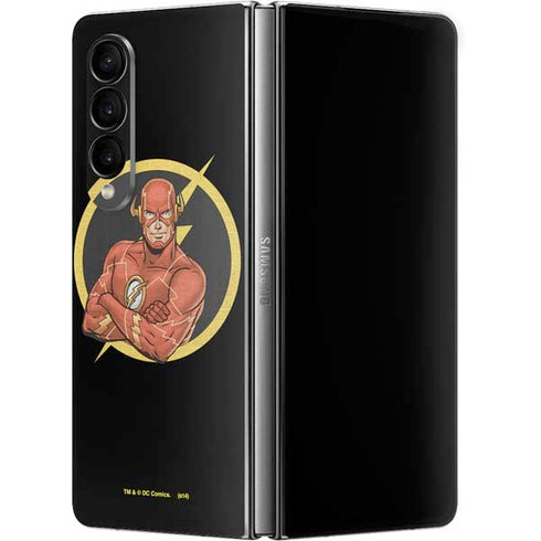 DC Comics The Flash Folded Arms Pose Galaxy Z Fold4 5G Skin